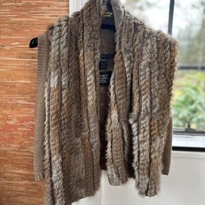 Marc By Marc Jacobs Textured Brown Poncho